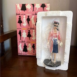 Mattel Barbie Doll with Red and Blue Outfit